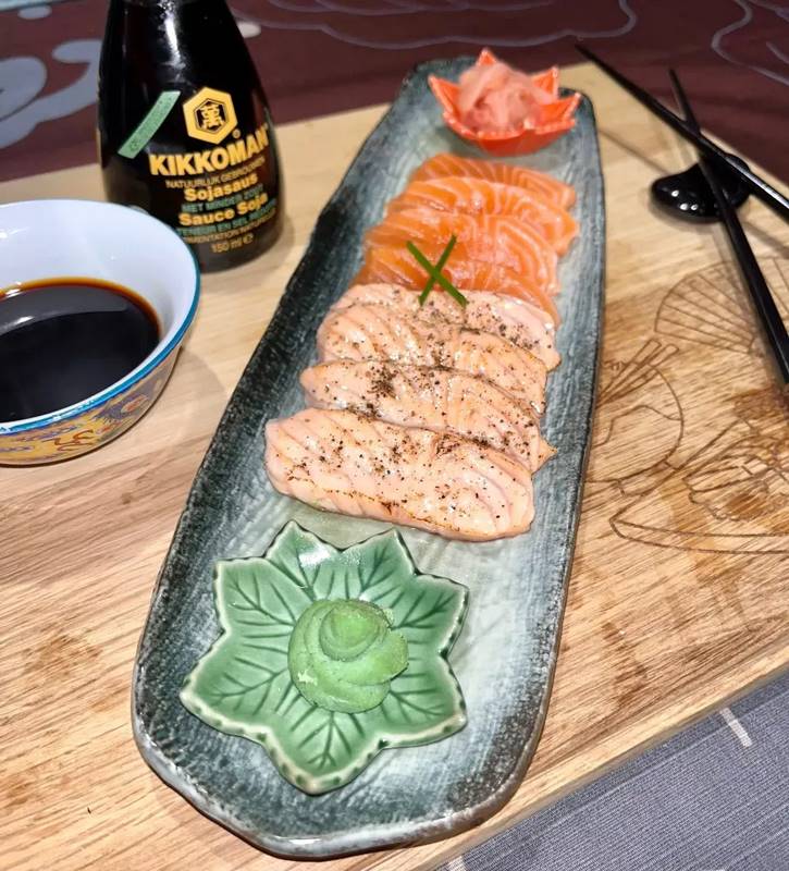 Sashimi mixte saumon