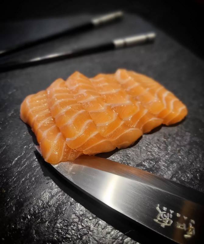 Sashimi saumon